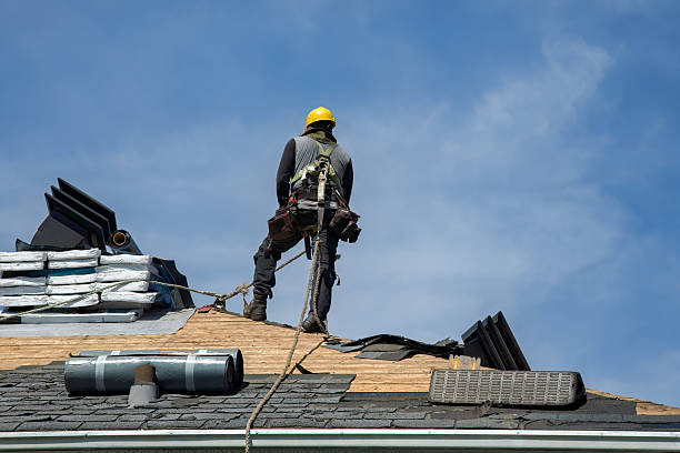 Professional Roofing technician working in Guys Mills, PA